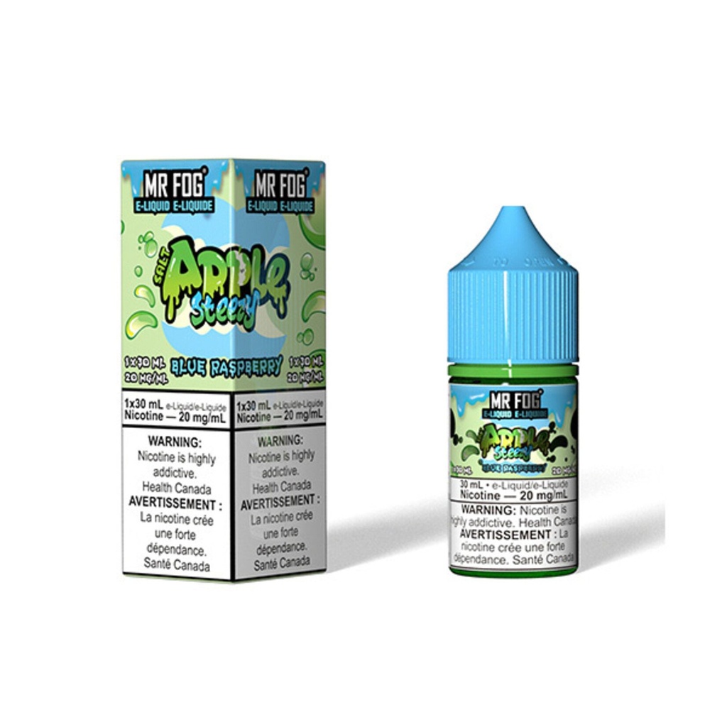 Ontario *EXCISED* Nicotine Liquid Mr Fog Apple Steezy Salt 30ml Blue Raspberry