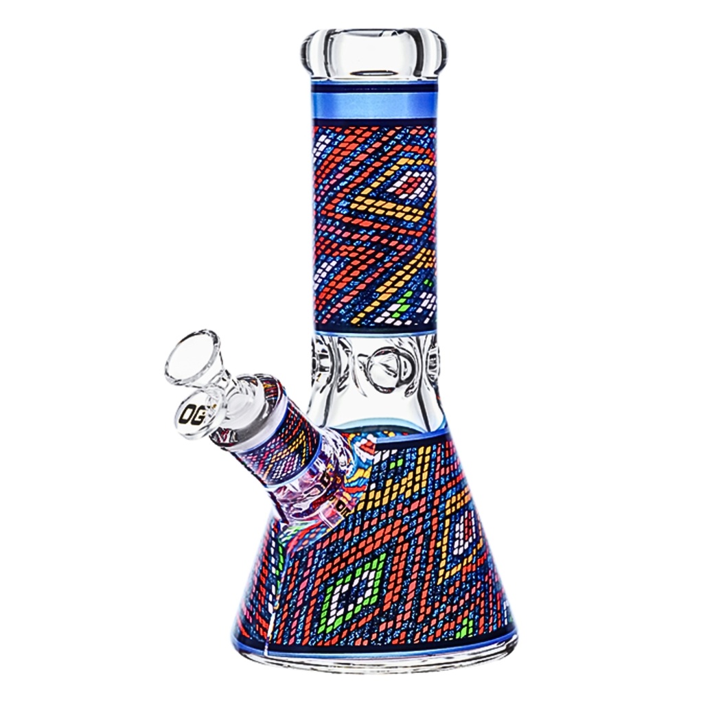 Glass Bong OG 9mm Mosaic Pattern 10"