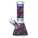 Glass Bong OG 9mm Mosaic Pattern 10"