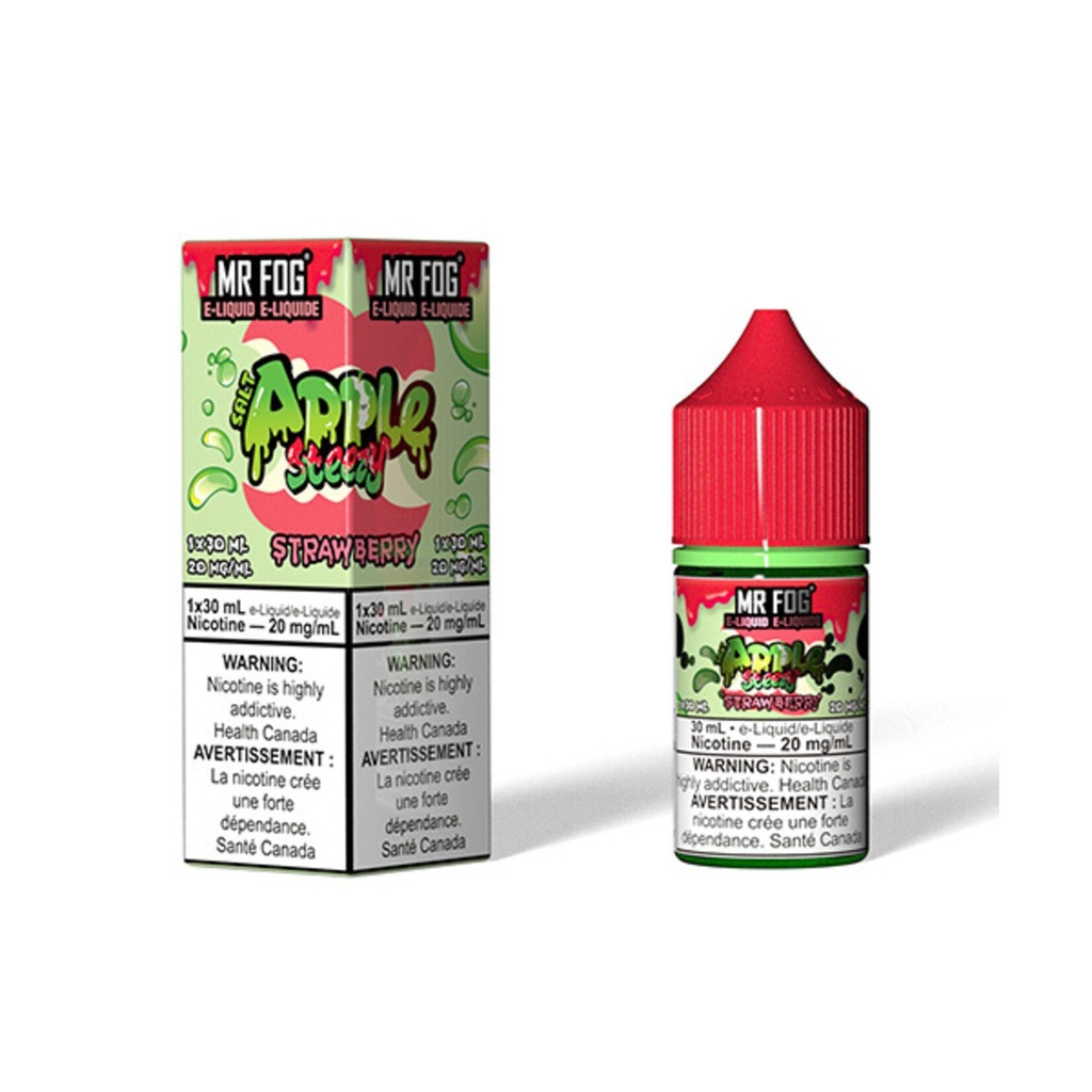 Manitoba *EXCISED* Nicotine Liquid Mr Fog Apple Steezy Salt 30ml Strawberry