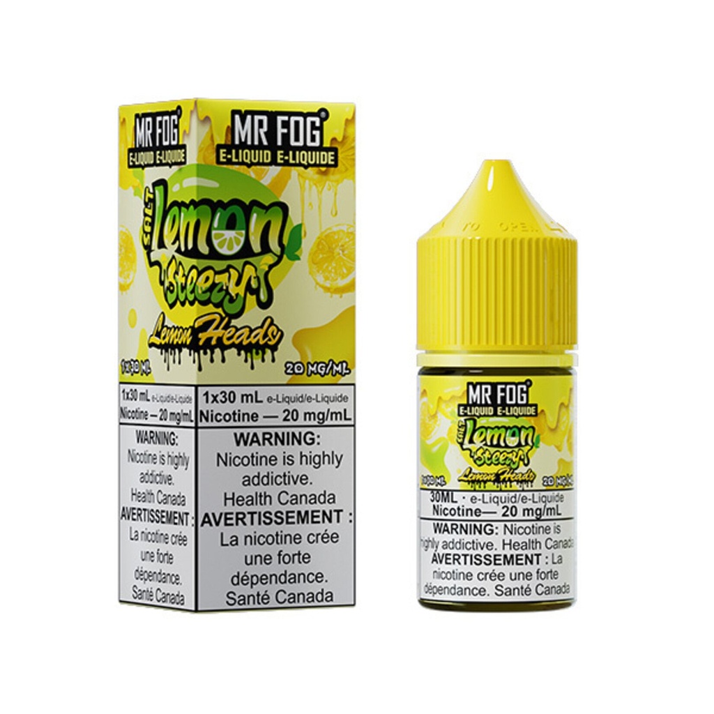 Manitoba *EXCISED* Nicotine Liquid Mr Fog Lemon Steezy Salt 30ml Lemon Heads