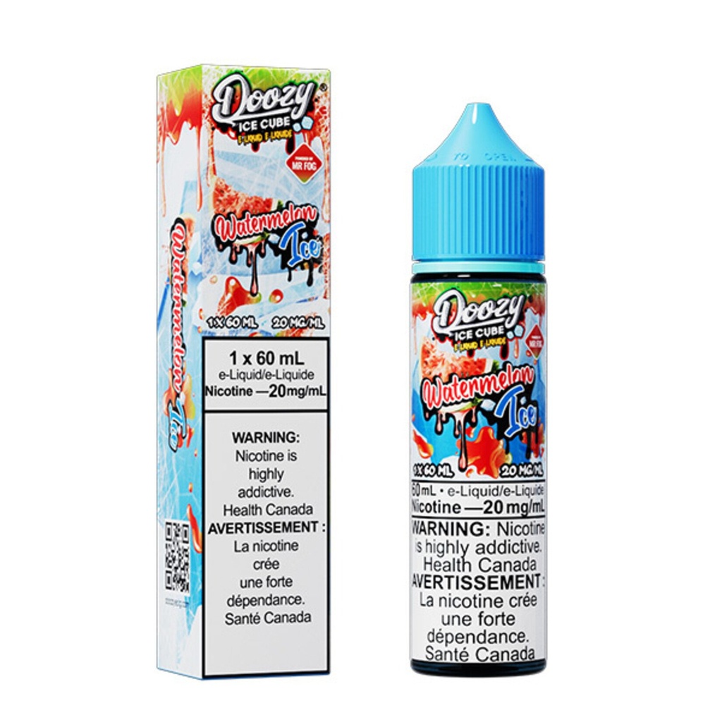 Federal *EXCISED* Nicotine Liquid Doozy Ice Cube Salt 60ml Watermelon Ice