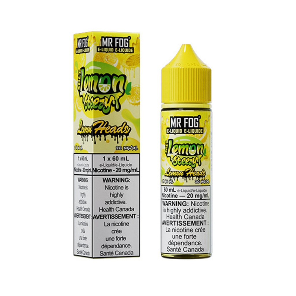 Federal *EXCISED* Nicotine Liquid Mr Fog Lemon Steezy Salt 60ml Lemon Heads