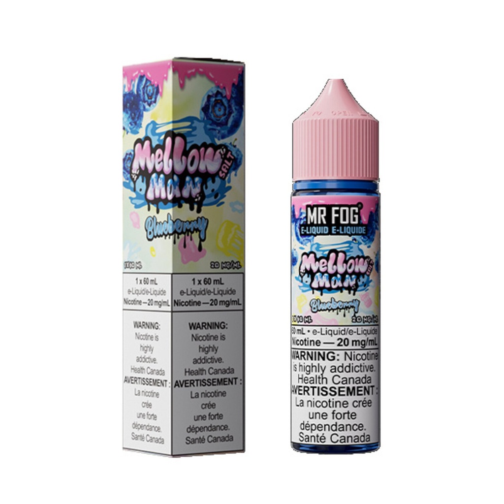Federal *EXCISED* Nicotine Liquid Mr Fog Mellow Man Salt 60ml Blueberry