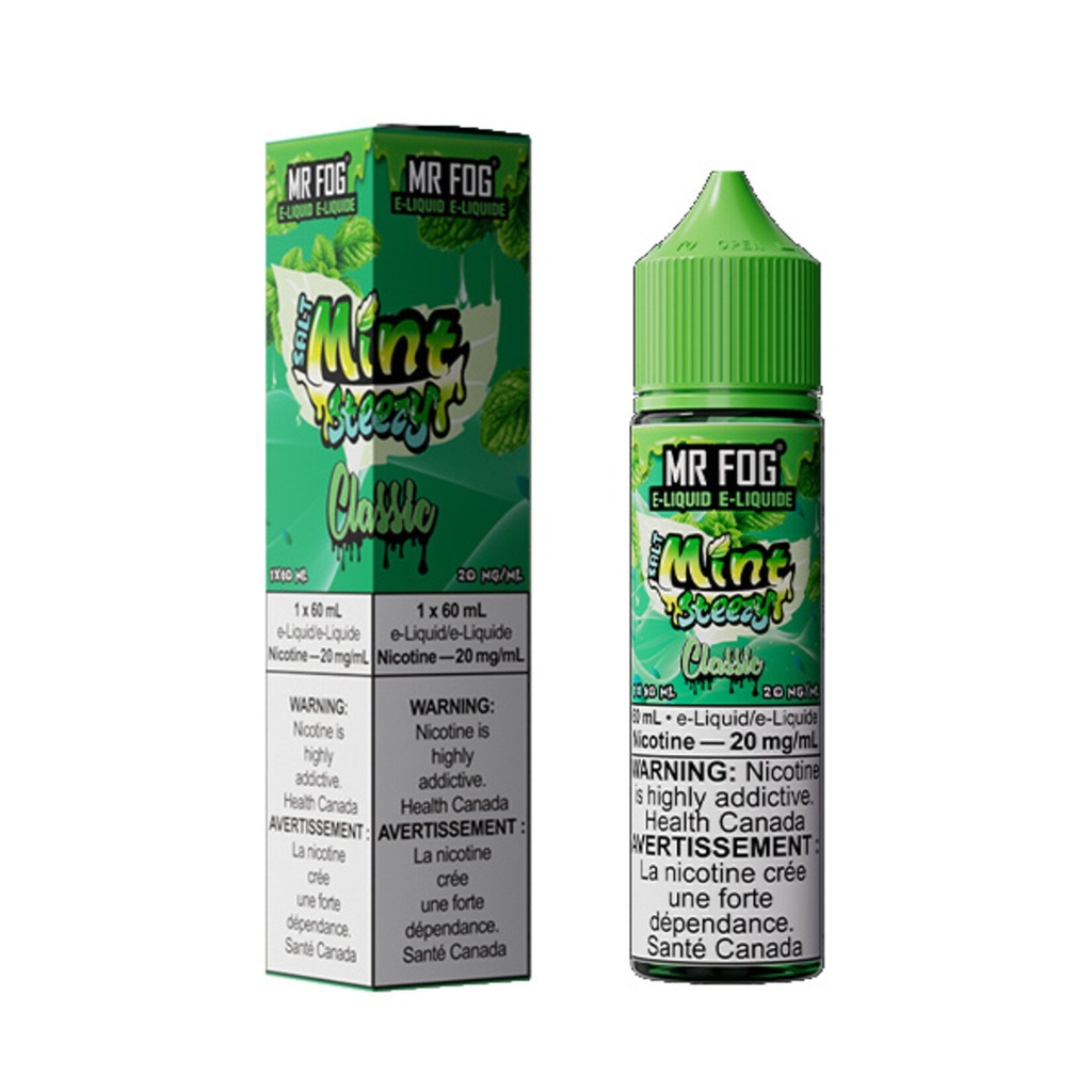 Federal *EXCISED* Nicotine Liquid Mr Fog Mint Steezy Salt 60ml Classic Mint