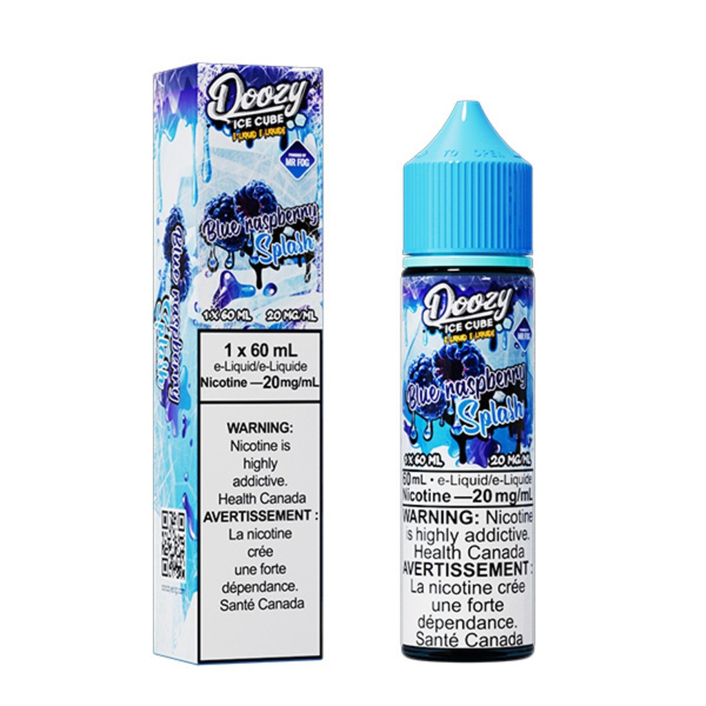 Alberta *EXCISED* Nicotine Liquid Doozy Ice Cube Salt 60ml Blue Raspberry Splash