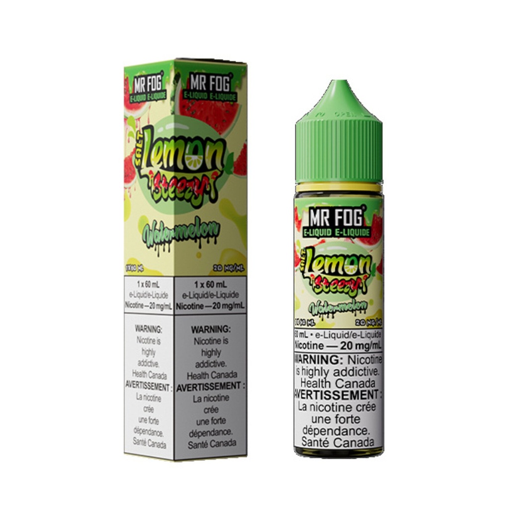 Alberta *EXCISED* Nicotine Liquid Mr Fog Lemon Steezy Salt 60ml Watermelon