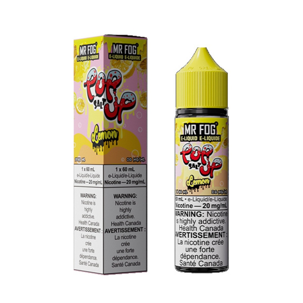Alberta *EXCISED* Nicotine Liquid Mr Fog Popup Series Salt 60ml Lemon