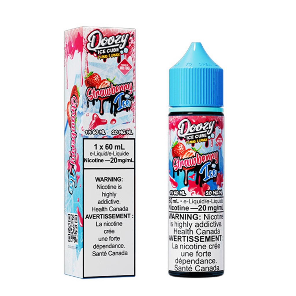 Manitoba *EXCISED* Nicotine Liquid Doozy Ice Cube Salt 60ml Strawberry Ice