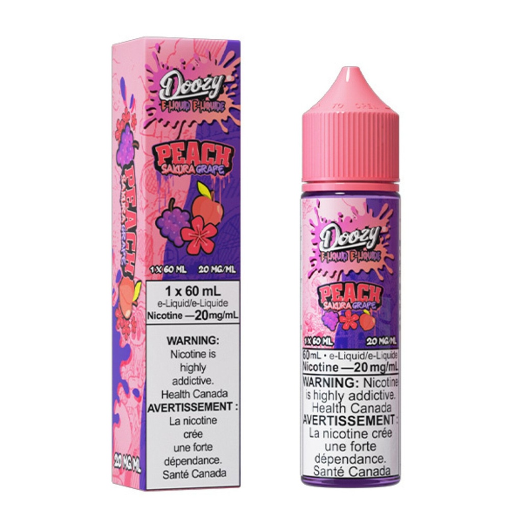 Manitoba *EXCISED* Nicotine Liquid Doozy OG Line Salt 60ml Peach Sakura Grape