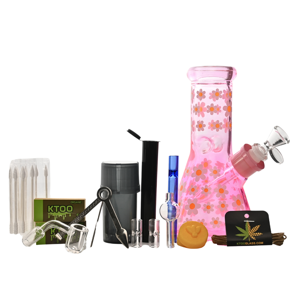 Glass Bong Arsenal Glass 7mm Daisy Dream 15-in-1 Ultimate Smoke Box 8"