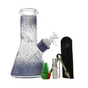 Glass Bong Arsenal Glass Glittering Color 6-in-1 Glass Bong Kit  8"