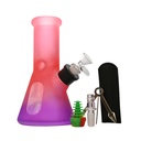 Glass Bong Arsenal Glass Iridescent Rainbow 6-in-1 Glass Bong Kit 8"