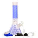 Glass Bong Arsenal Glass 5mm Sacred Geometry Glass Bong 9-in-1 Dab Kit 12"