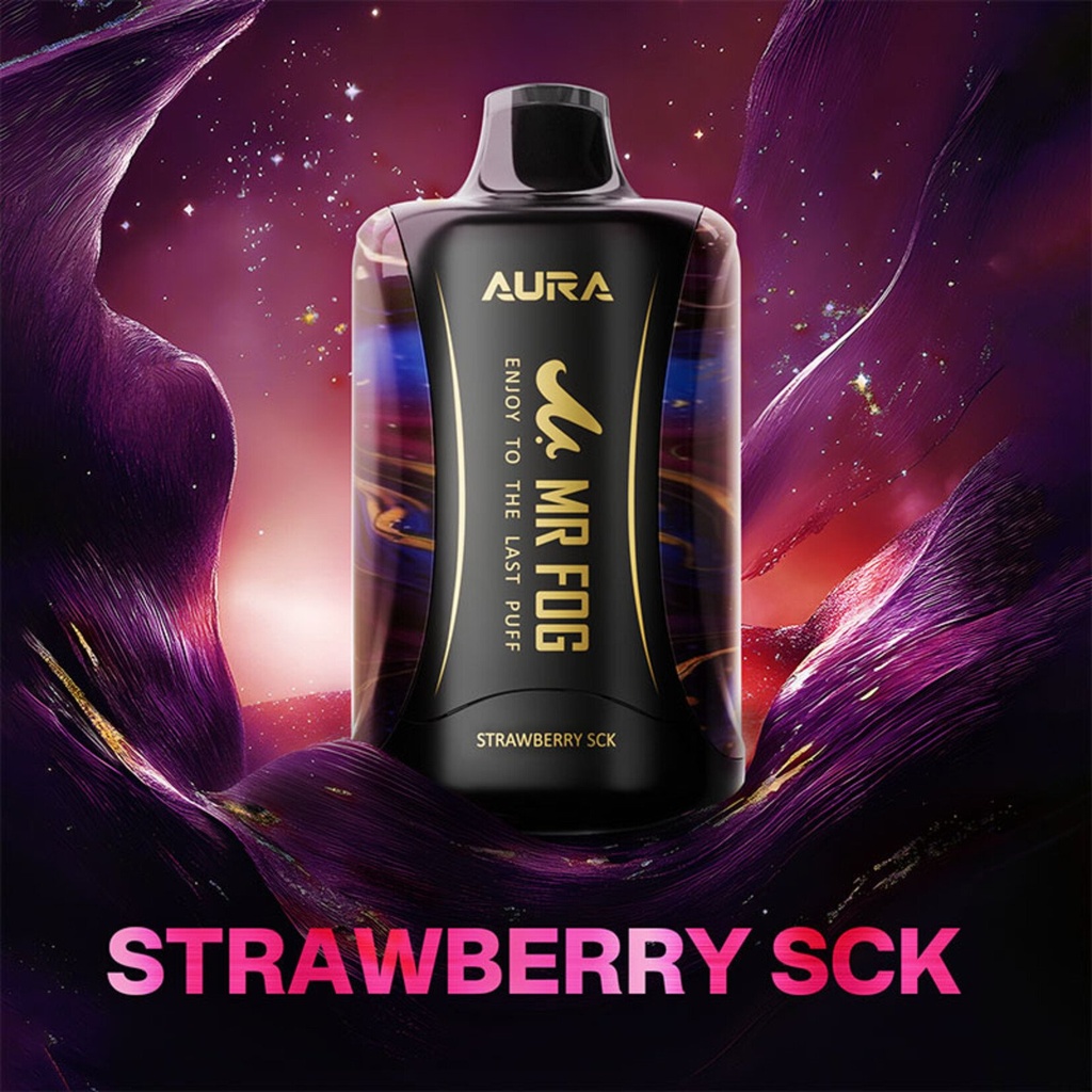 Alberta *EXCISED* Disposable Vape Mr Fog AURA 60K Strawberry SCK Box of 5