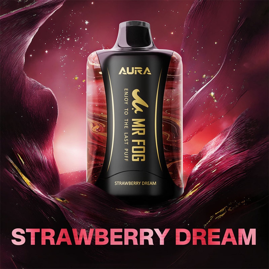 Alberta *EXCISED* Disposable Vape Mr Fog AURA 60K Strawberry Dream Box of 5