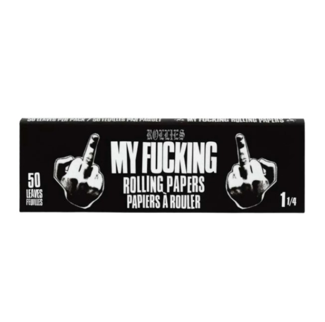 Rolling Papers Rollies My F*cking Rolling Paper 1 1/4 Size Pack/50 Box of 24