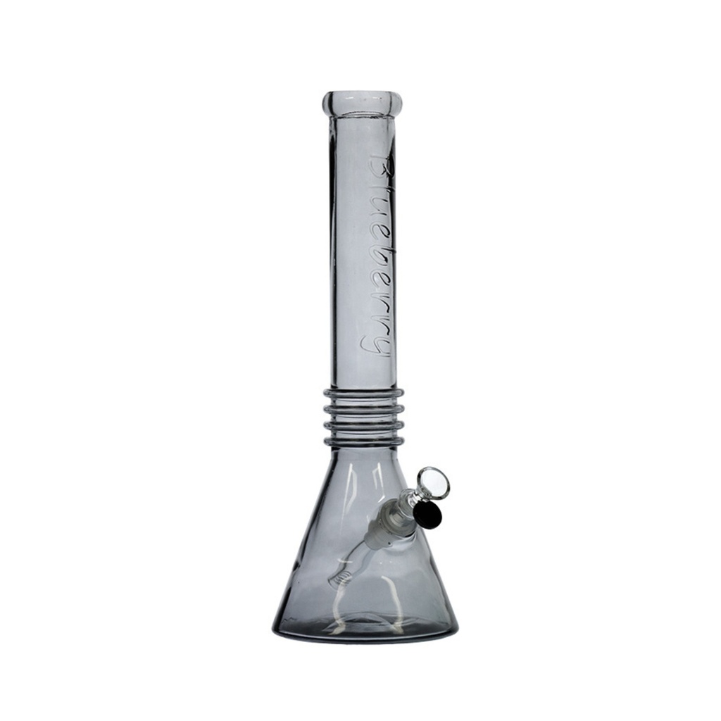 Glass Bong Blueberry Quadruple Ring Beaker 16"