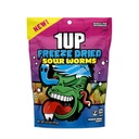 Snacks 1UP Freeze Dried Sour Worms 57g Box of 10