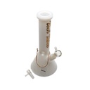 Glass Bong Tech Tubes 12" Full Colour Beaker White