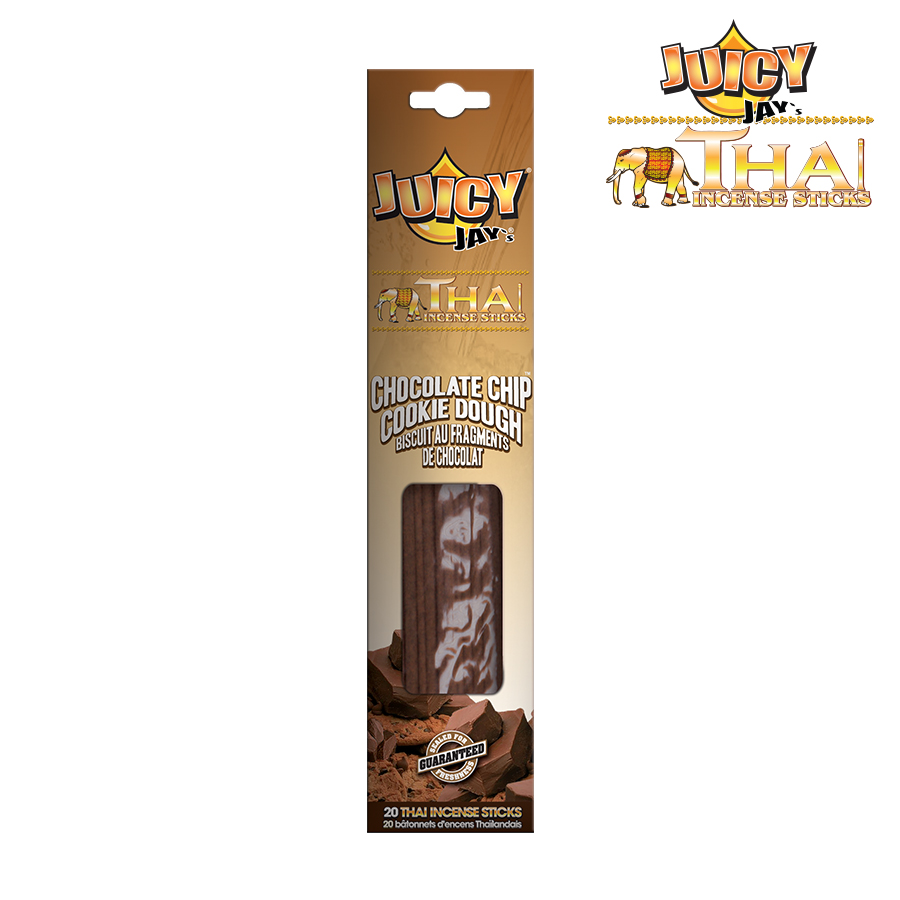 Juicy Jay's Thai Incense Chocolate Chip Cookie Dough 20-Count Box/12