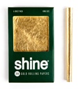 Shine 24k Gold Six-Sheet Pack King Size Rolling Papers Box/24