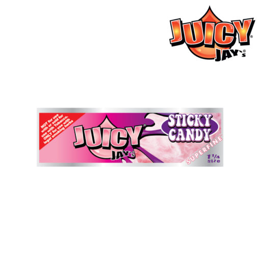 Juicy Jay Super Fine 1 1/4 Sticky Candy Rolling Papers Box/24
