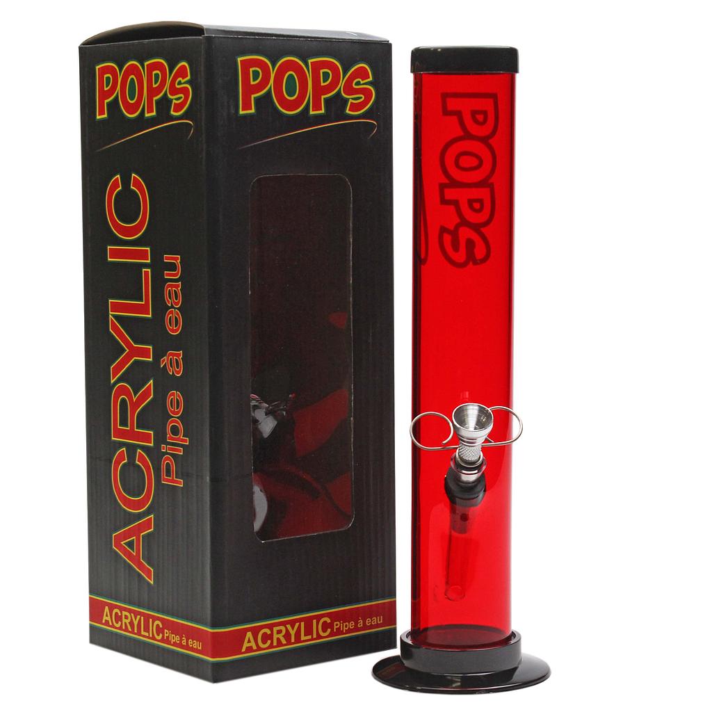 Acrylic Bong Pops 12" Straight