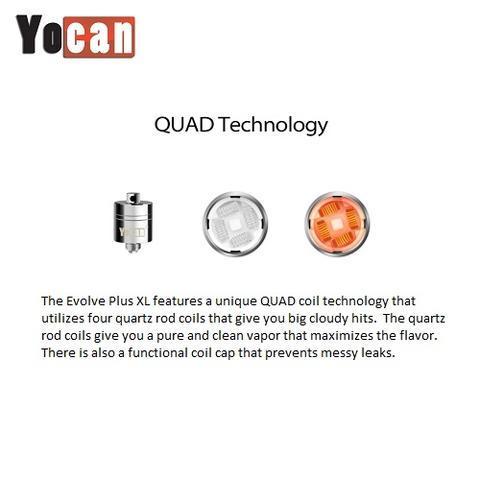 Yocan Quad Quartz Evolve Plus XL Coil Pack/5