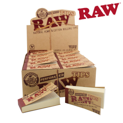 Raw Soft Wide Perforated Tips Box/50