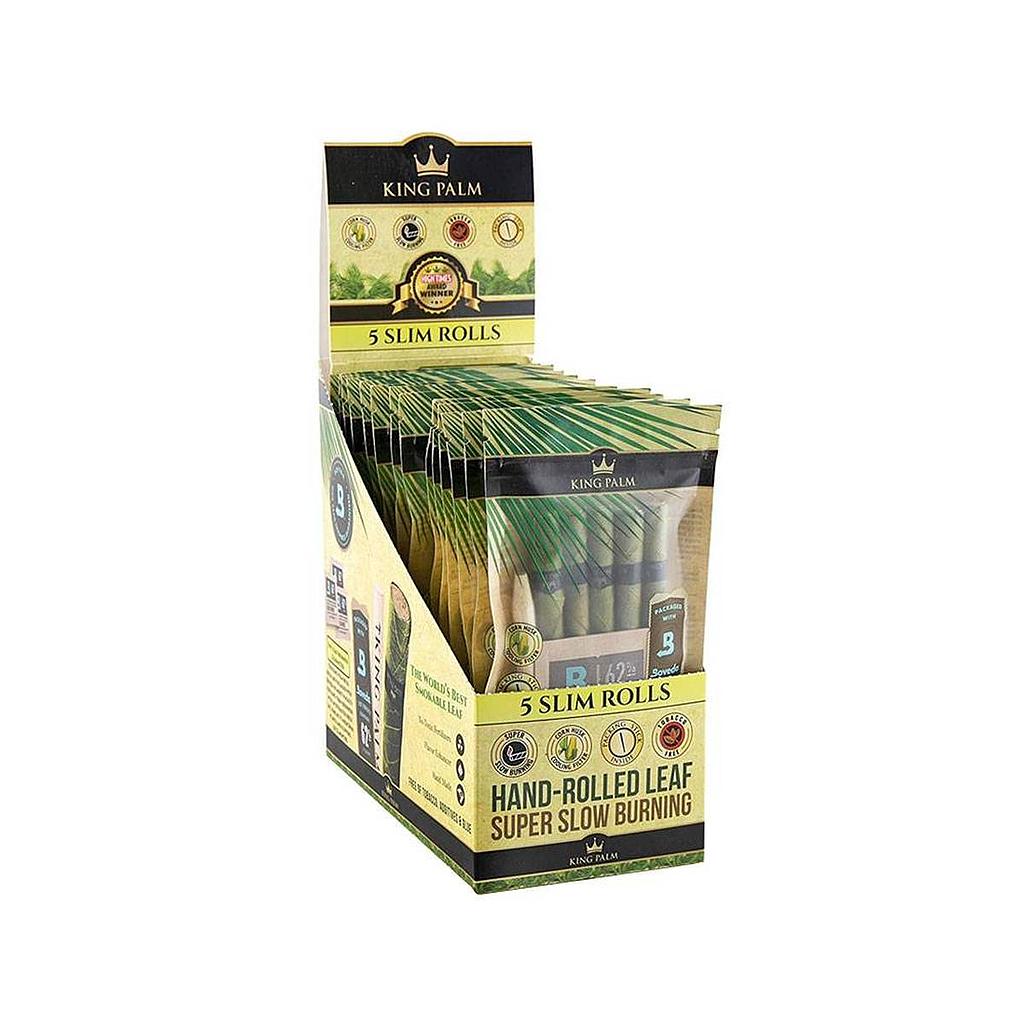 King Palm Pre-Roll Pouch Slim Size - 5 per pack - Box of 15