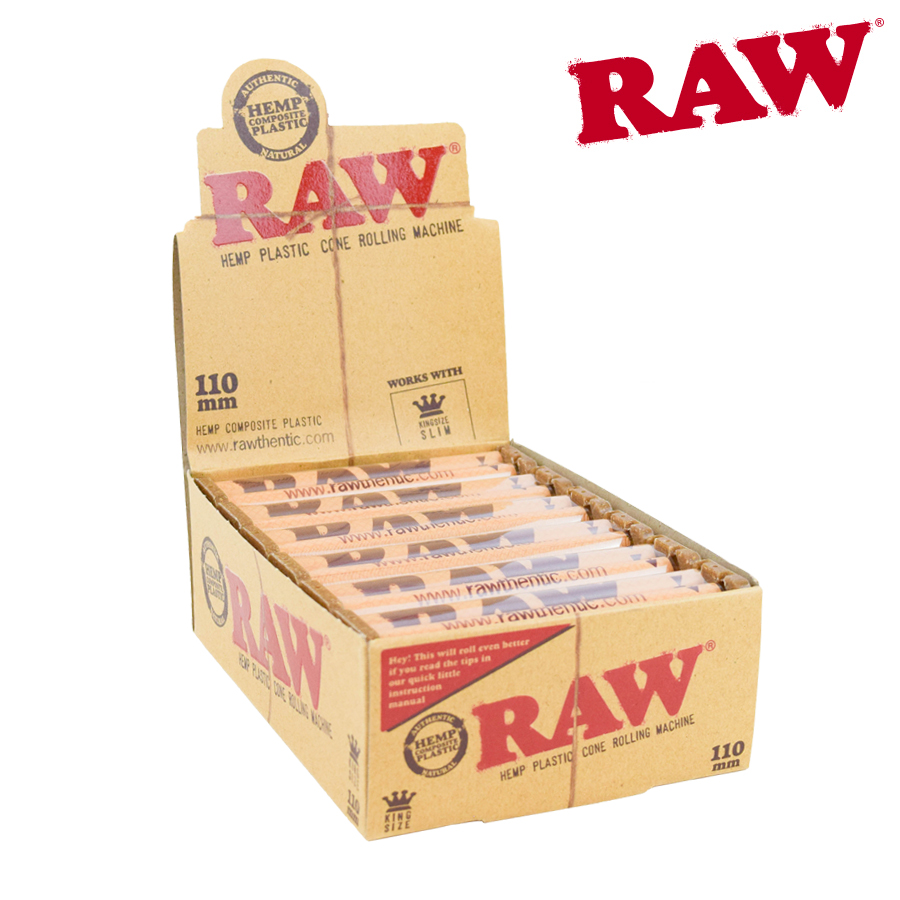 Roller Raw Hemp Plastic Cone Roller 110mm Box/12