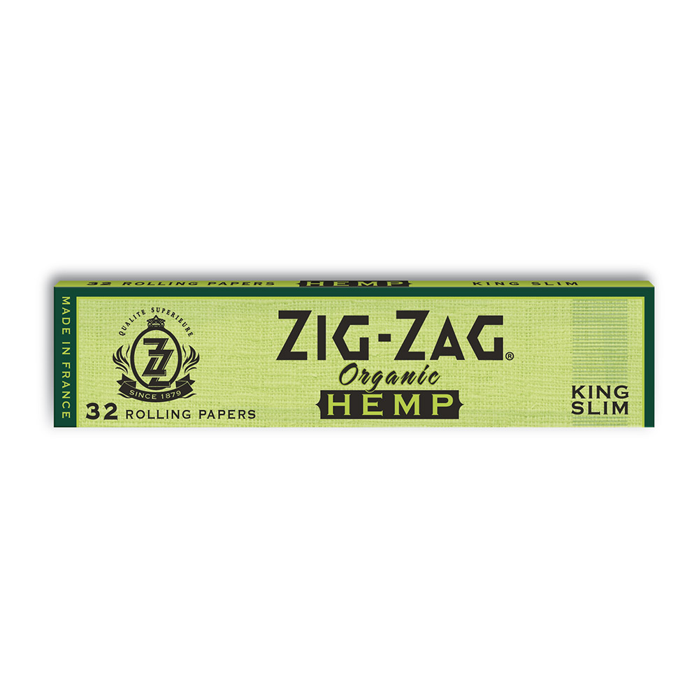 Hemp King Slim Zig Zag Rolling Papers Box of 25