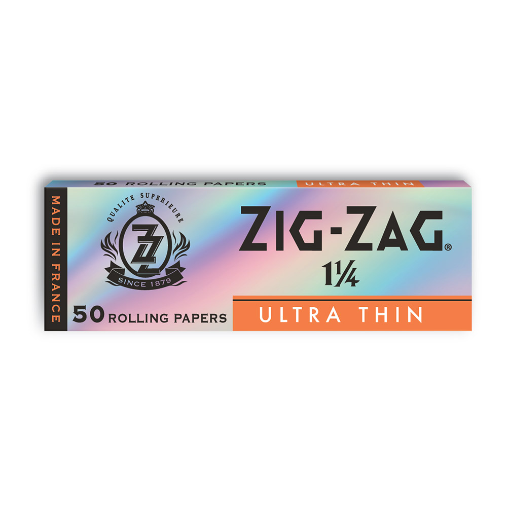 Ultra Thin 1 1/4 Zig Zag Rolling Papers Box of 25