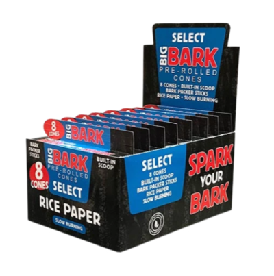 BigBark SELECT Pre-Roll - 8 per pack - Display of 24