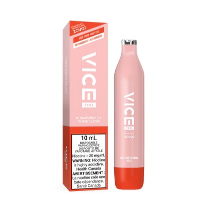 *EXCISED* Disposable Vape Vice 5500 Strawberry Ice Box of 6