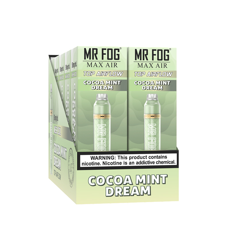 *EXCISED* Mr Fog Max Air Disposable Vape Cocoa Mint Dream 2500 Puffs Box Of 10