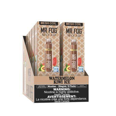 *EXCISED* Mr Fog Max Air Disposable Vape Kiwi Watermelon Ice 2500 Puffs Box Of 10