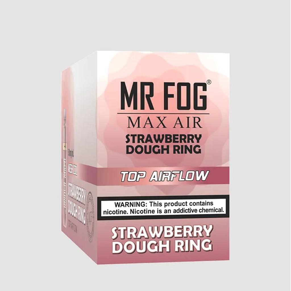 *EXCISED* Mr Fog Max Air Disposable Vape Strawberry Dough Ring 2500 Puffs Box Of 10