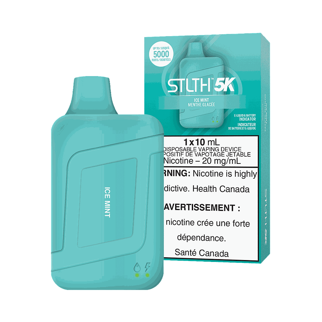*EXCISED* STLTH 5K Disposable Vape 5000 Puff Ice Mint Box Of 5