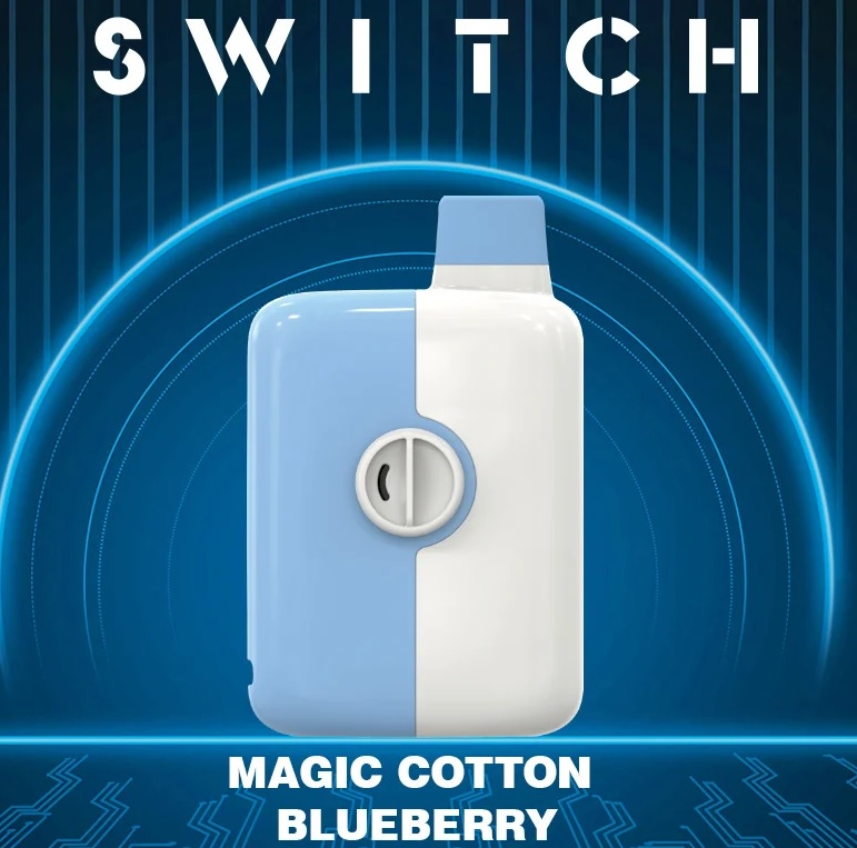 *EXCISED* Mr Fog Switch Disposable Vape Magic Cotton Blueberry 5500 Puffs Box Of 10