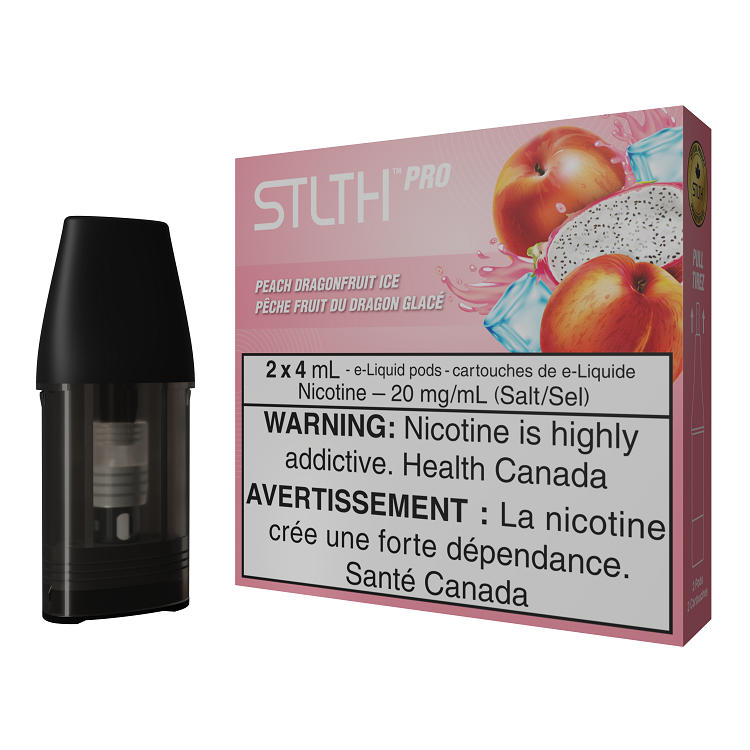 *EXCISED* STLTH Pro Pod Pack Peach Dragonfruit Ice 4ml Pack of 2 Pods Box of 5
