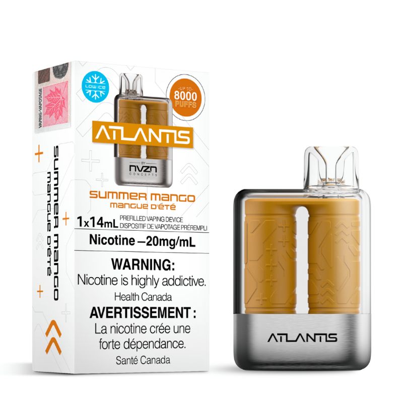 *EXCISED* Atlantis by NVZN Disposable Vape Rechargeable Summer Mango Box Of 5