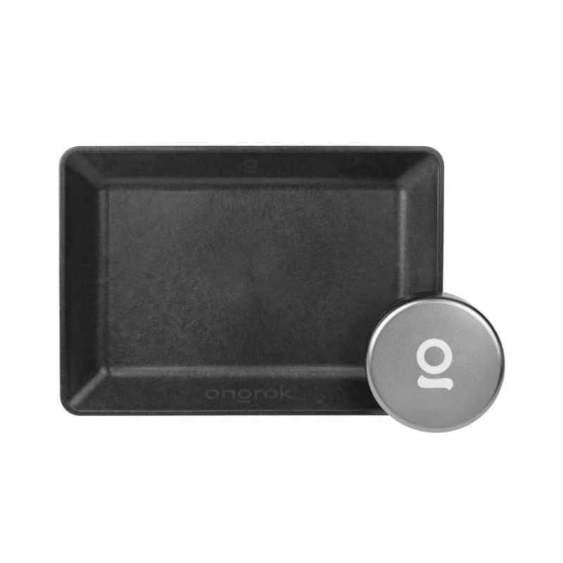 Rolling Tray Ongrok Eco Tray Gun Metal Storage Puck