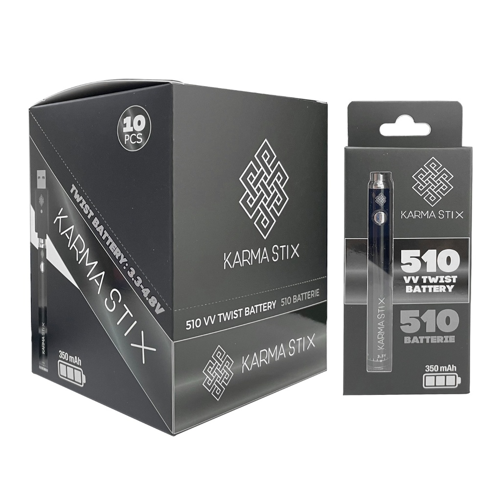 510 Battery Karma Stick Variable Voltage Box of 10