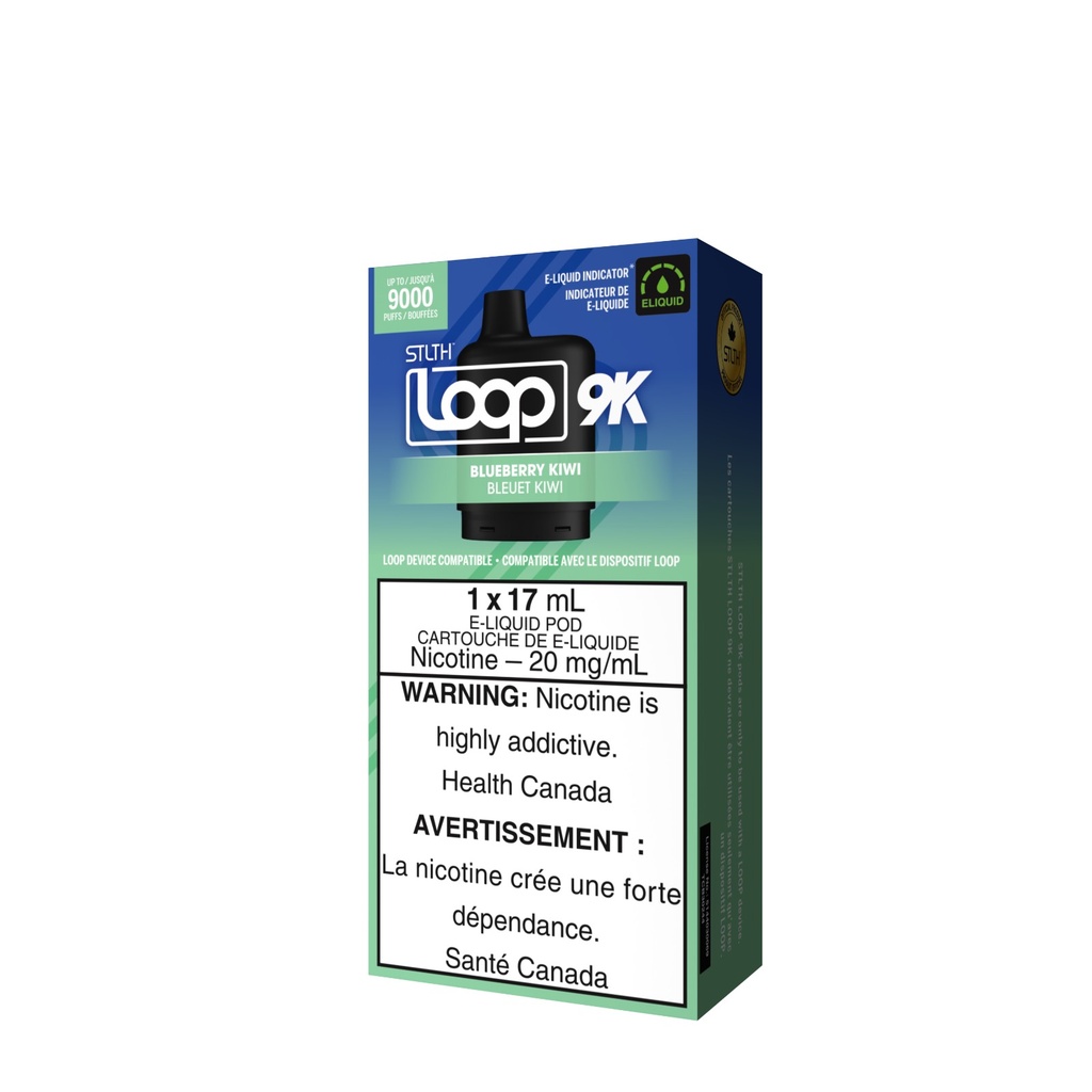 STLTH Loop 2 9K Pod Blueberry Kiwi Box of 5