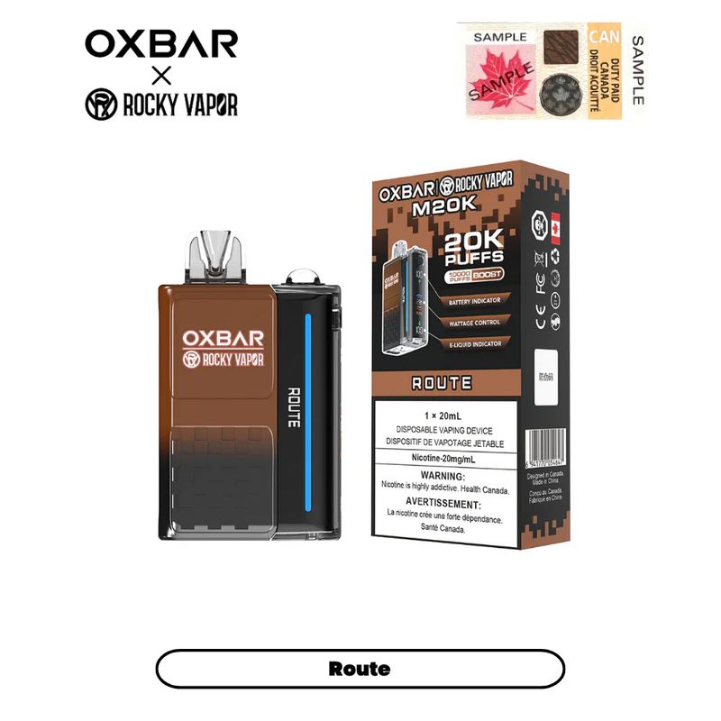 *EXCISED* Disposable Vape Oxbar M20K Route Box of 5