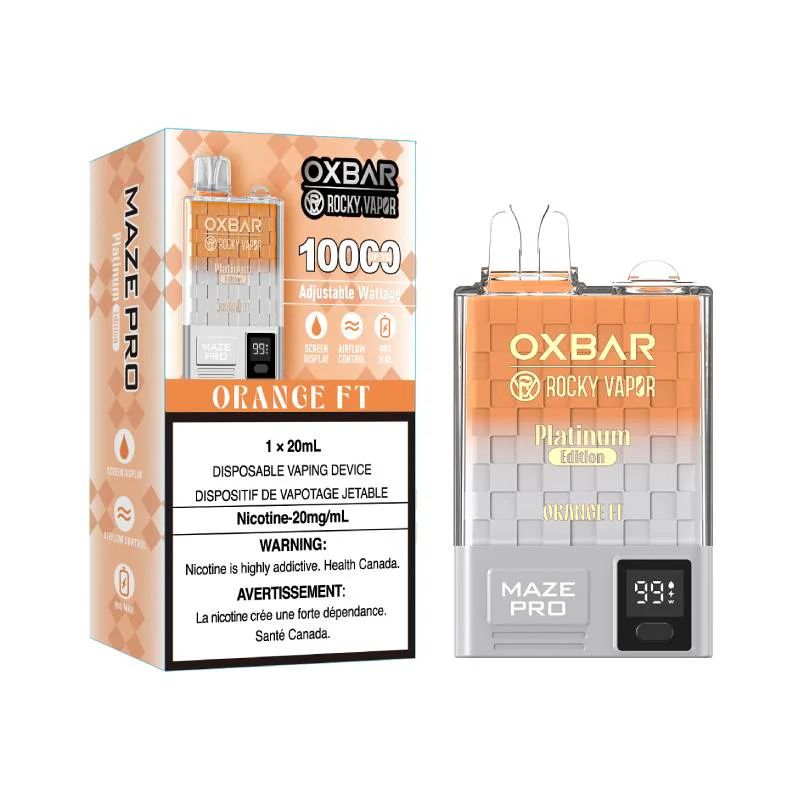 *EXCISED* Disposable Vape Oxbar Maze Pro 10K Orange FT Box of 5