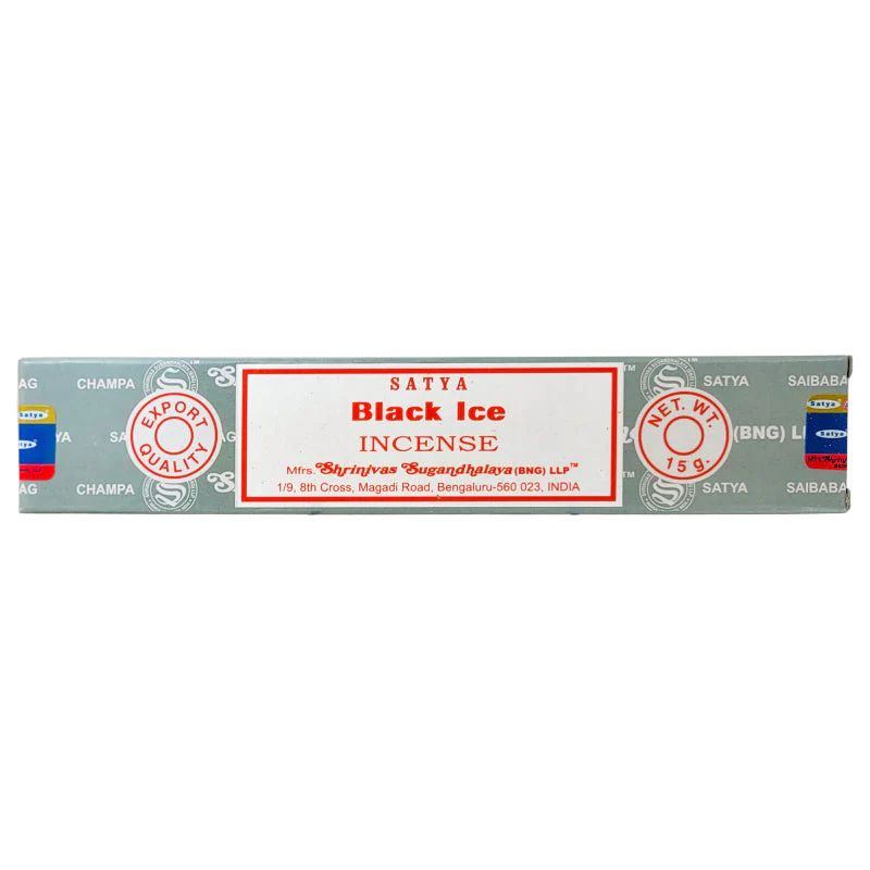 Incense Satya Black Ice  15g Box of 12