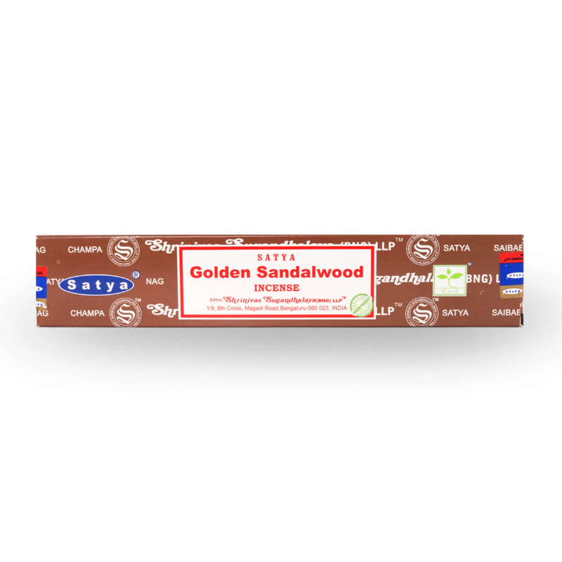 Incense Satya Golden Sandalwood  15g Box of 12